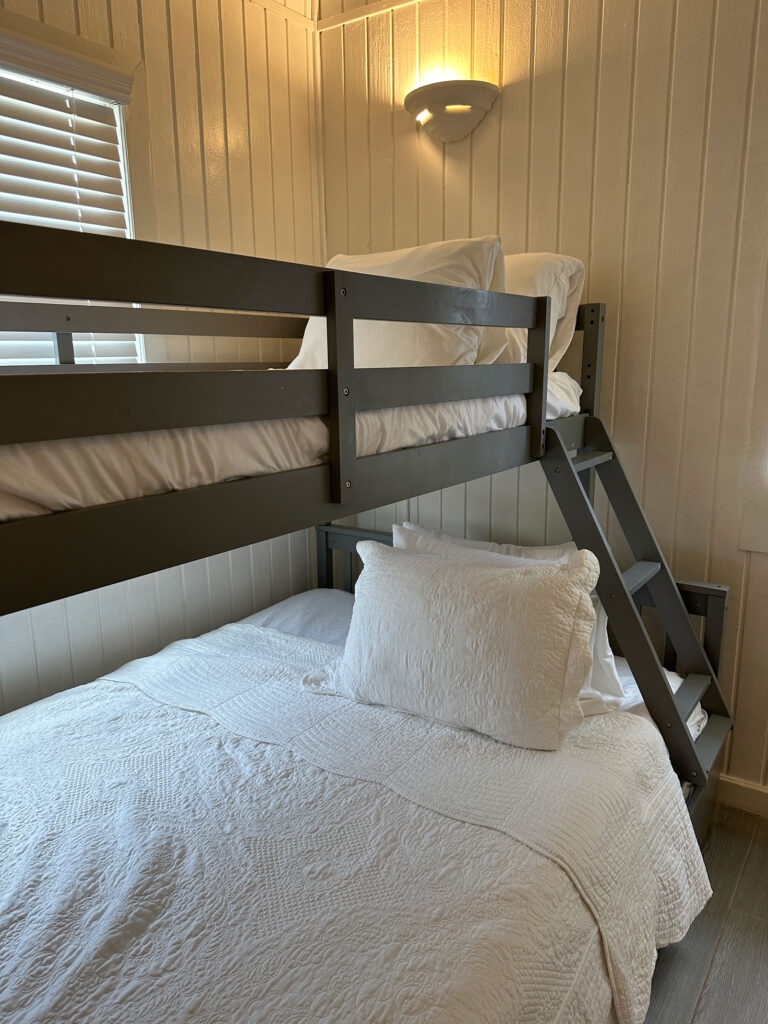 Arawak_villa-14_1600 Bunk bed guest room with crisp white linens at Arawak Villa