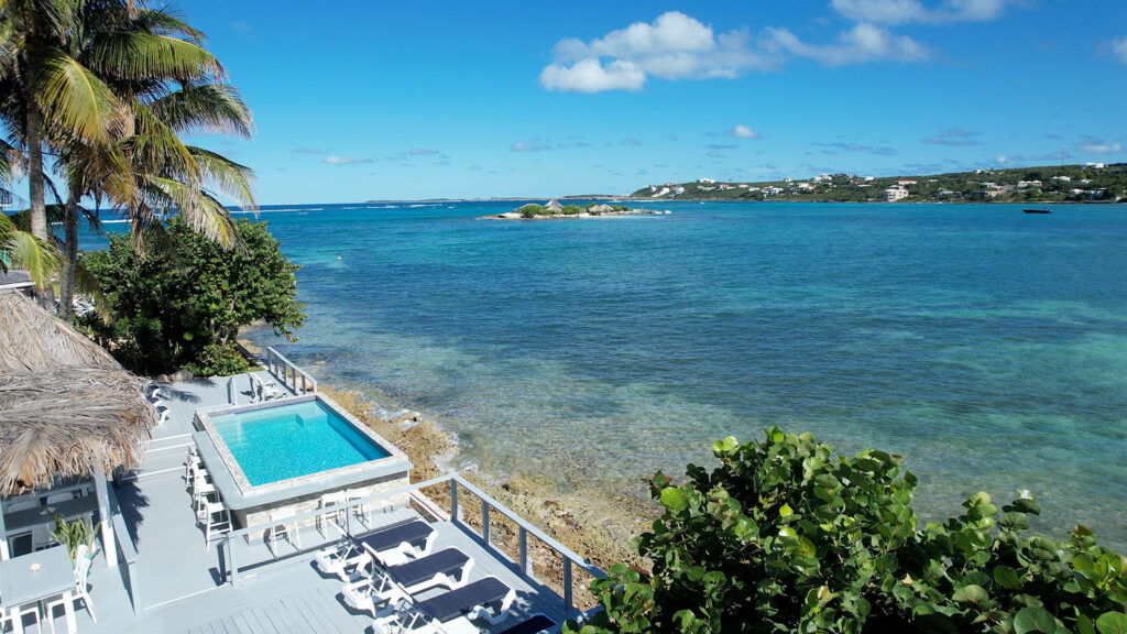 Arawak_villa-1_1600 Oceanfront pool overlooking the Caribbean Sea at Arawak Beach Club, an Anguilla beachfront hotel
